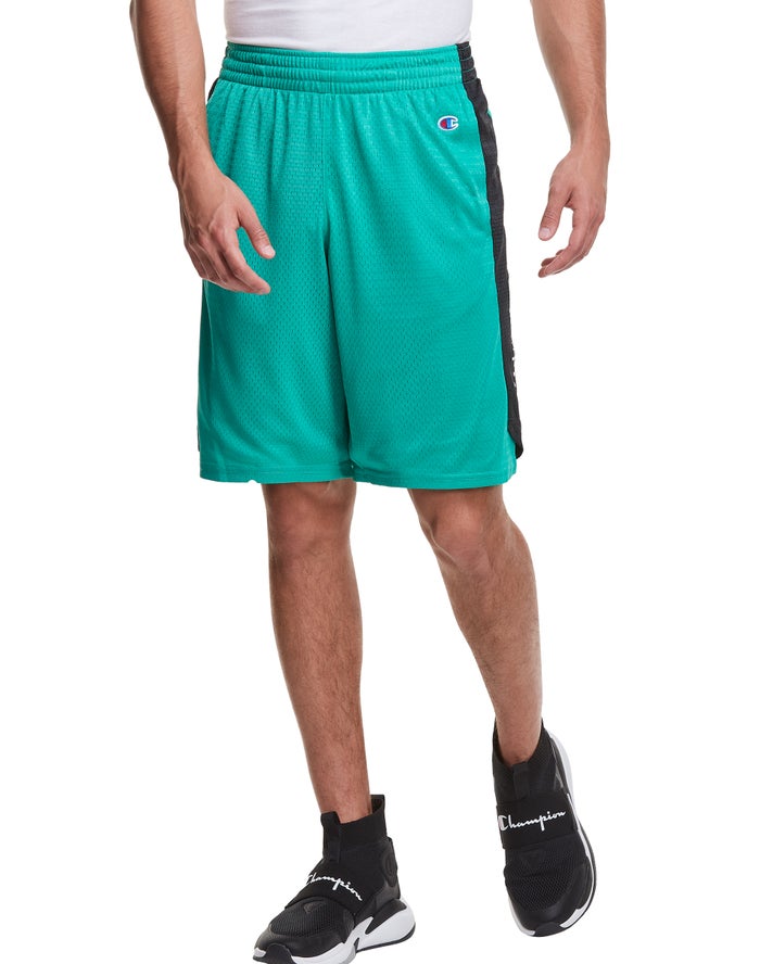 Champion Mens Shorts NZ - Mesh Basketball Turquoise ( 7012-QHEUK )